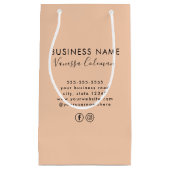 Professioneel Branding Minimalistisch Script Oranj Klein Cadeauzakje (Voorkant)