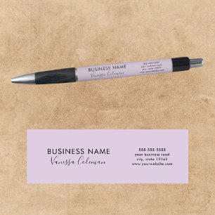 Professioneel Branding Minimalistisch Script Paars Pen