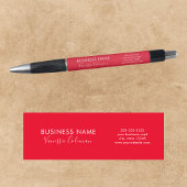 Professioneel Branding Minimalistisch Script Rood Pen