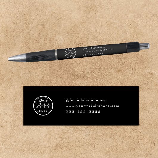 Professioneel Branding Minimalistisch Zwart Logo P Pen