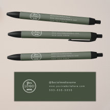 Professioneel Branding Minimalistische Bosgroen Lo