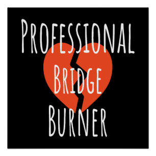 Professioneel Bridge Brander Funny Sarcastisch Cor Perfect Poster
