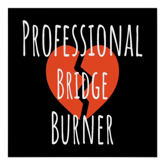 Professioneel Bridge Brander Funny Sarcastisch Cor Perfect Poster (Voorkant)