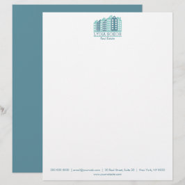 Professioneel Briefpapier voor Vastgoed Briefhoofd