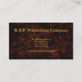 Professioneel brons visitekaartje (Voorkant)