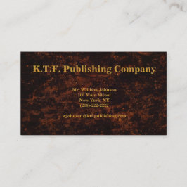 Professioneel brons visitekaartje