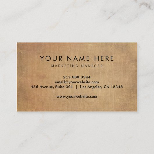 professioneel Brown Pickleball Visitekaartje (Achterkant)