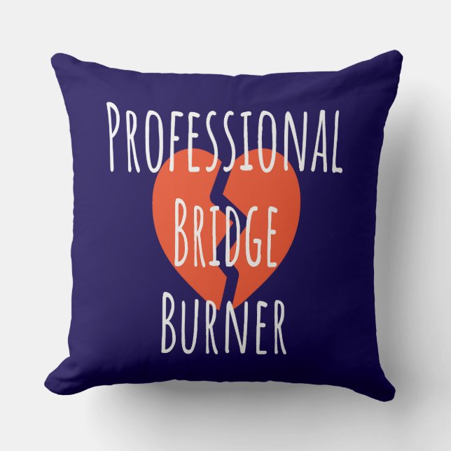 Professioneel bruggenblazer Funny sarcastisch bedr Kussen (Voorkant)