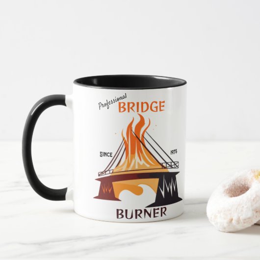 Professioneel bruggenverbrander mok (Met donut)
