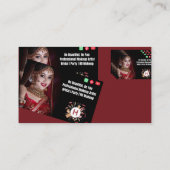 Professioneel Bruids- & Feest Make-up Artist | Thu Visitekaartje (Achterkant)