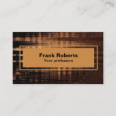 Professioneel Bruin Zwart Modern Minimalistisch Visitekaartje (Voorkant)