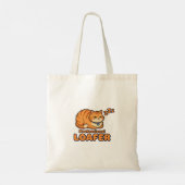 Professioneel Bum Funny Slapende Kat Tote Bag (Achterkant)