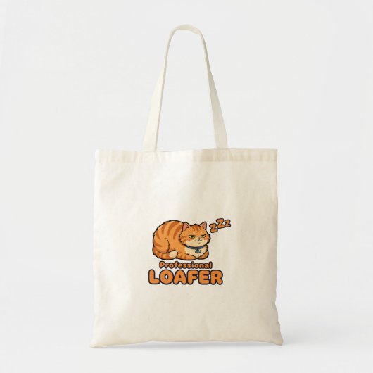 Professioneel Bum Funny Slapende Kat Tote Bag (Voorkant)