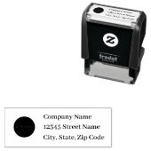 Professioneel Business Custom Logo Retouradres Zelfinktende Stempel (In situ)