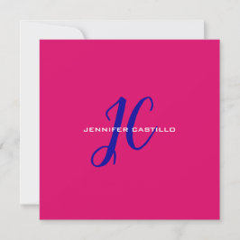Professioneel Calligrafie Script Monogram Girly