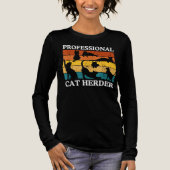 Professioneel Cat Herder Retro  T-shirt (Voorkant)