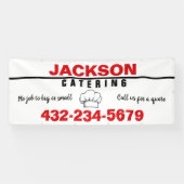 Professioneel Catering Service Spandoek (Horizontaal)