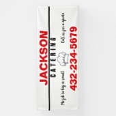 Professioneel Catering Service Spandoek (Verticaal)