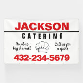 Professioneel Catering Service Spandoek (Horizontaal)