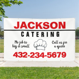 Professioneel Catering Service Spandoek
