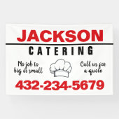 Professioneel Catering Service Spandoek (Horizontaal)