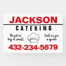 Professioneel Catering Service Spandoek
