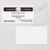 Professioneel Catering Service Visitekaartje (Voorkant / Achterkant)