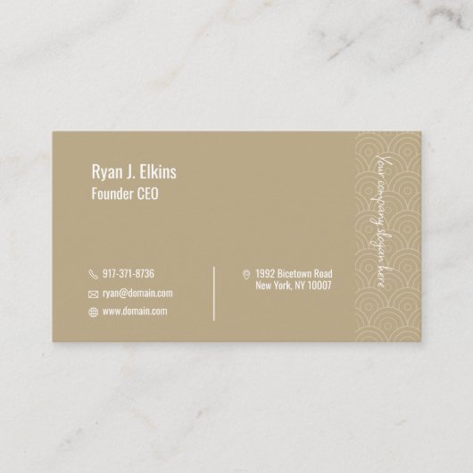 Professioneel CEO & Founder Visitekaartje (Voorkant)