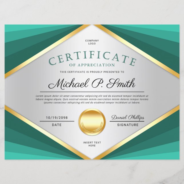 Professioneel Certificaat Toekenning van Waarderin (Voorkant)