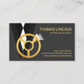 Professioneel chauffeur rijpak visitekaartje (Voorkant)