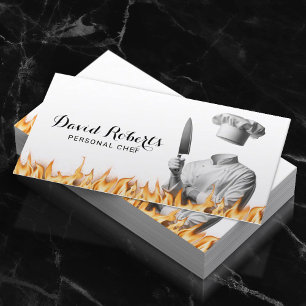 Professioneel chef-kok Restaurant Cook Catering Visitekaartje