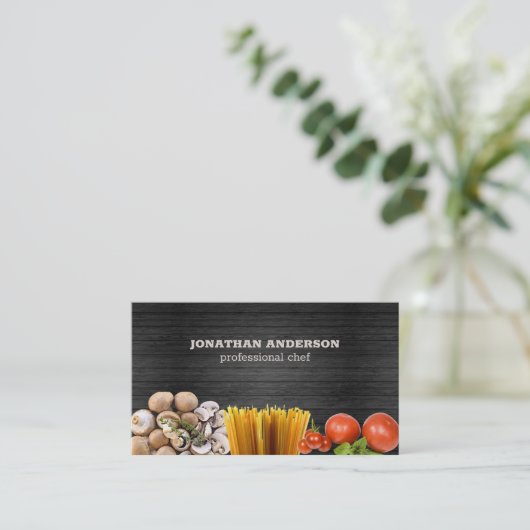 Professioneel Chef Visitekaartje (Staand voorkant)
