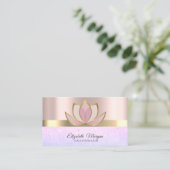 Professioneel Chic Elegante Bokeh, Lotus Visitekaartje (Staand voorkant)