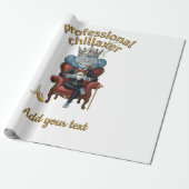 Professioneel chillaaxende aap koning Grappig Cool Cadeaupapier (Uitgerold)
