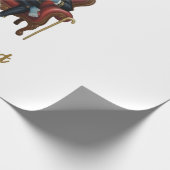 Professioneel chillaaxende aap koning Grappig Cool Cadeaupapier (Hoek)