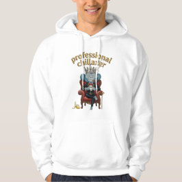 Professioneel chillaaxende aap koning Grappig Cool Hoodie