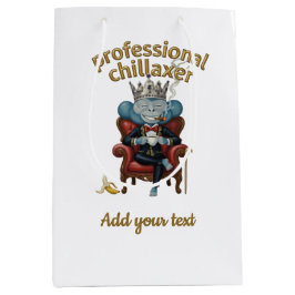 Professioneel Chillaaxende Aap Koning Grappige Koe Medium Cadeauzakje