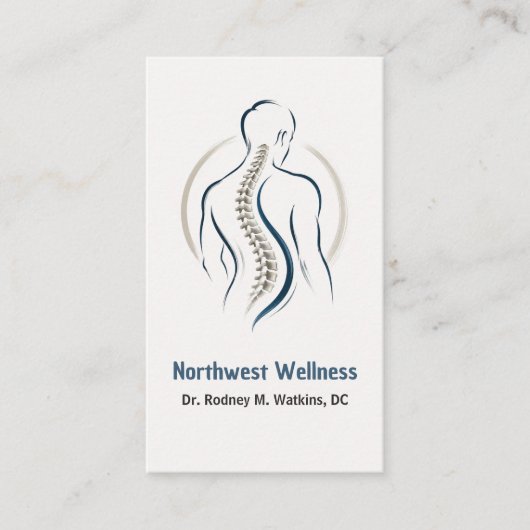 Professioneel Chiropractisch Gezondheidscentrum Visitekaartje (Voorkant)