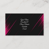 Professioneel consultant voor roze en zwarte kalli visitekaartje (Achterkant)