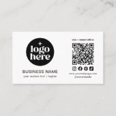 Professioneel Contact met Ons Social Media QR Code Visitekaartje (Voorkant)