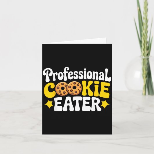 Professioneel Cookie Eter Cookie Liefhebber Chocol Kaart (Voorkant)