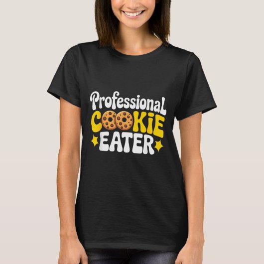 Professioneel Cookie Eter Cookie Liefhebber Chocol T-shirt (Voorkant)