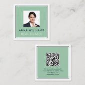 Professioneel corporate lijst profiel afbeelding vierkante visitekaartje (Voorkant / Achterkant)