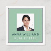 Professioneel corporate lijst profiel afbeelding vierkante visitekaartje (Voorkant)