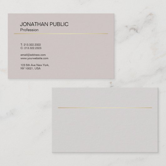 Professioneel creatief design met minimale dikte i visitekaartje (Voorkant / Achterkant)