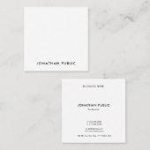 Professioneel Creatief Eenvoudig Ontwerp Sjabloon  Vierkante Visitekaartje (Voorkant / Achterkant)