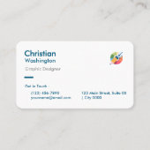 Professioneel Creatief Graphinest Co Ontwerper Str Visitekaartje (Voorkant)