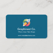 Professioneel Creatief Graphinest Co Ontwerper Str Visitekaartje (Achterkant)
