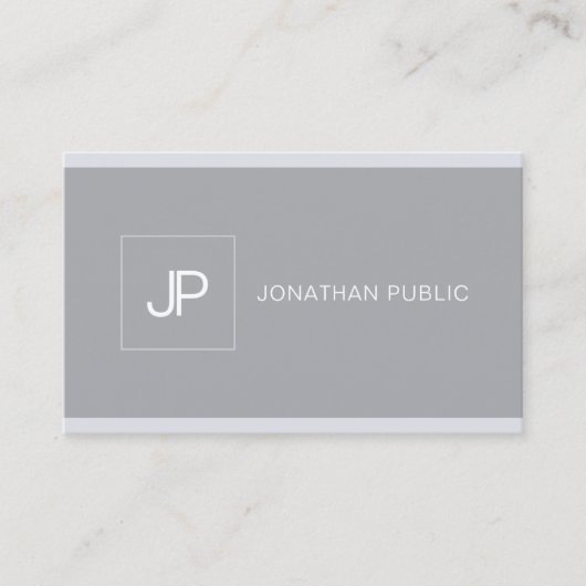 Professioneel Creatief Monogram Modern Eenvoudig G Visitekaartje (Voorkant)
