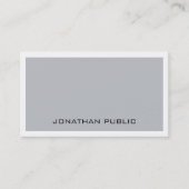 Professioneel Creatief Monogrammed Ontwerp Trendy Visitekaartje (Voorkant)